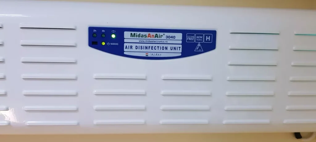 Aparat Pentru Dezinfectat Aerul   MidasAnAir Clinica Stomatologica SteliDental Braila